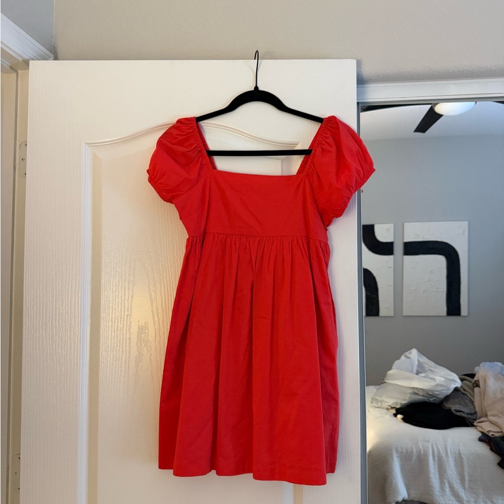 Dress with Puff Sleeves